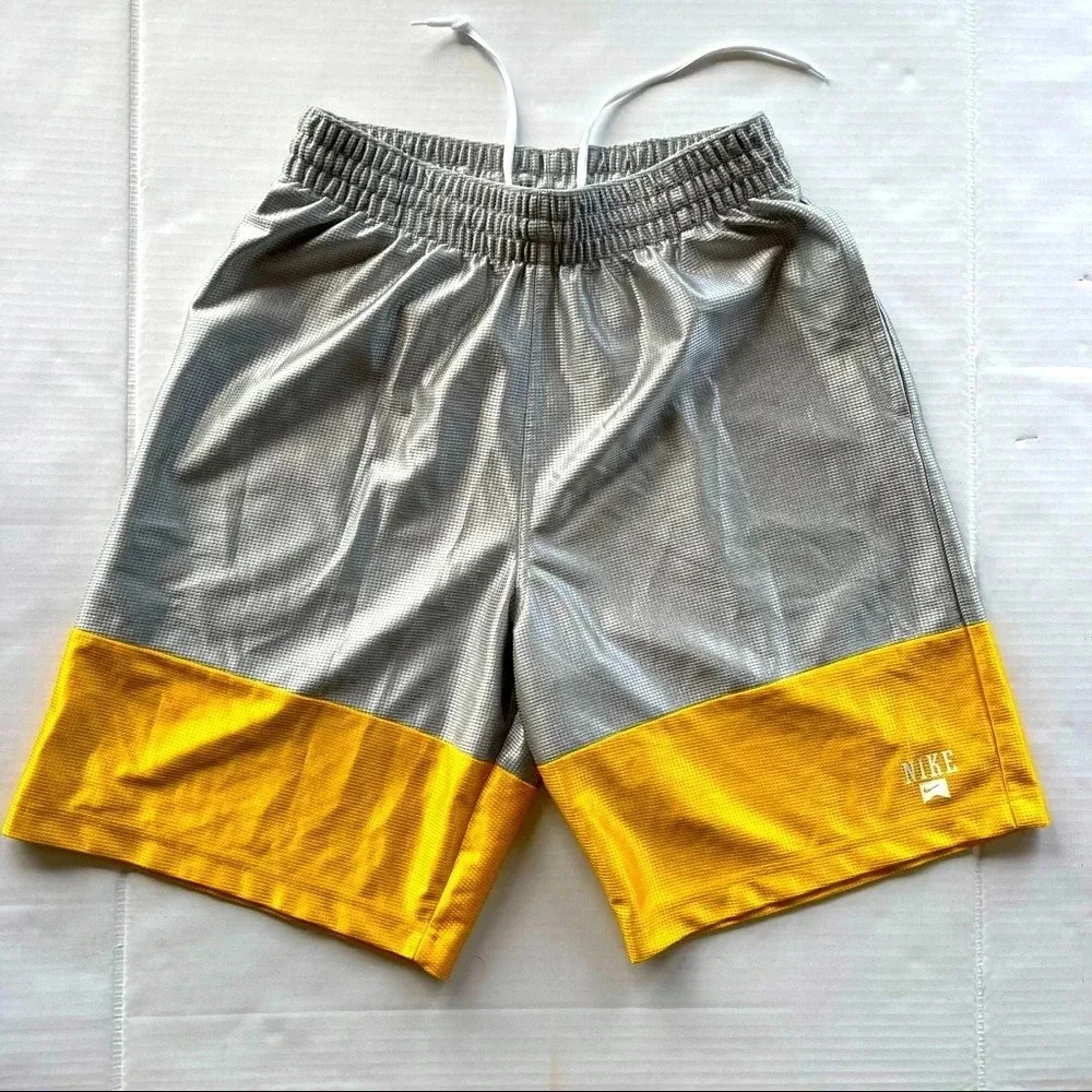 Nike Argletic  Shorts For men size Medium Gold color with Gray